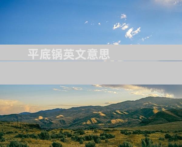 平底锅英文意思