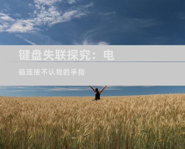 键盘失联探究：电脑连接不认我的手指